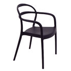 Cadeira Tramontina Sissi Eco Preto Empilhável Em Polipropileno