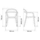 Cadeira Tramontina Sissi Eco Preto Empilhável Em Polipropileno