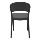 Cadeira Tramontina Sissi Encosto Fechado Preto Eco Reciclado