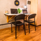 Cadeira Tramontina Sissi Encosto Fechado Preto Eco Reciclado