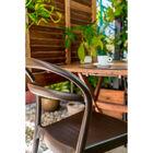 Cadeira Tramontina Sissi Encosto Vazado Marrom Eco Reciclado