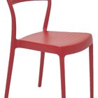 Cadeira Tramontina Sissi Vermelha Sem Braços Encosto Vazado F