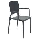 Cadeira Tramontina Sofia Brancas Braços Encosto Fechado Fibra