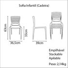Cadeira Tramontina Sofia Infantil Fibra Vidro