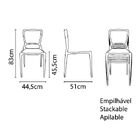 Cadeira Tramontina Sofia Marrom Com Encosto Fechado Em Polipr