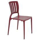 Cadeira Tramontina Sofia Marsala Com Encosto Vazado Vertical