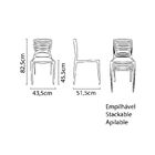 Cadeira Tramontina Sofia Marsala Encosto Vazado Horizontal Em