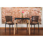 Cadeira Tramontina Sofia Preta Encosto Horizontal Em Poliprop