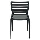 Cadeira Tramontina Sofia Preta Encosto Horizontal Em Poliprop