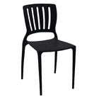 Cadeira Tramontina Sofia Preta Encosto Vazado Vertical Em Pol