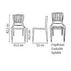 Cadeira Tramontina Sofia Verde Com Encosto Vazado Vertical Em