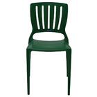 Cadeira Tramontina Sofia Verde Com Encosto Vazado Vertical Em