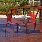 Cadeira Tramontina Sofia Vermelha Com Encosto Fechado Em Poli