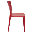 Cadeira Tramontina Sofia Vermelha Com Encosto Fechado Em Poli