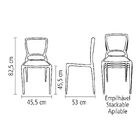 Cadeira Tramontina Sofia Vermelha Com Encosto Fechado Em Poli