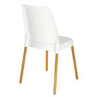 Cadeira Tramontina Vanda Em Polipropileno Branco Com Pernas D