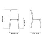 Cadeira Tramontina Vanda Summa Em Polipropileno Com Pernas De