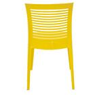 Cadeira Tramontina Victória Amarela Sem Braços Com Encosto Va