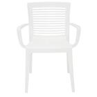 Cadeira Tramontina Victória Branca Braços Encosto Vazado Hori