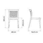 Cadeira Tramontina Victória Em Polipropileno Azul Yale