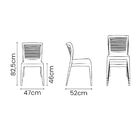 Cadeira Tramontina Victória Encosto Horizontal Em Polipropile