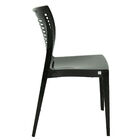 Cadeira Tramontina Victória Preta Com Encosto Vazado Horizont