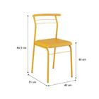 Cadeira Tubo Amarelo Napa Amarela