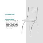 Cadeira Tubo Cromado Napa Branca Carraro