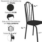 Cadeira Tubular Europa 121 Preto Artef