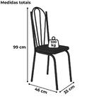 Cadeira Tubular Europa 121 Preto Artef