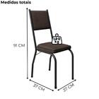 Cadeira Tubular Europa 258 Preto Artef