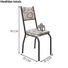 Cadeira Tubular Europa 258 Preto Artef