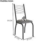 Cadeira Tubular Europa 262 Preto Artef