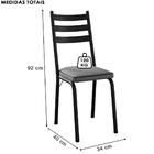 Cadeira Tubular Europa Preto Artef