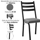 Cadeira Tubular Europa Preto Artef