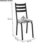 Cadeira Tubular Europa Preto Artef