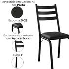 Cadeira Tubular Europa Preto Artef