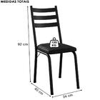 Cadeira Tubular Europa Preto Artef