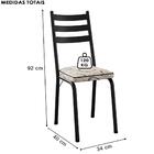 Cadeira Tubular Europa Preto Artef