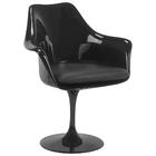 Cadeira Tulipa Com Braços - Saarinen - Preto