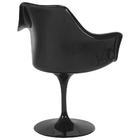 Cadeira Tulipa Com Braços - Saarinen - Preto