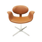 Cadeira Tulipa Cor Cobre Giratória Base Giratória - Poltronas