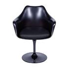 Cadeira Tulipa Saarinen Com Braço Preto