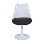 Cadeira Tulipa Saarinen Sem Braço Branca - Preto