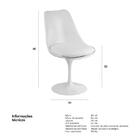Cadeira Tulipa Sem Braços - Saarinen - Branco