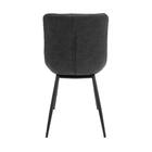 Cadeira Turim Preta Para Sala De Jantar Cozinha Assento Estof