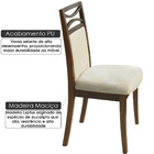 Cadeira Turin Estofada Com Acabamento Fino Em Pu E Madeira Ma