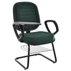 Cadeira Universitária Diretor Linha Blenda Base Em S Verde