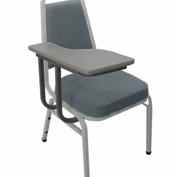 Cadeira Universitária Empilhável Linha Hotel Plus Cinza