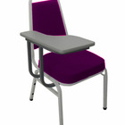 Cadeira Universitária Empilhável Linha Hotel Plus Roxo